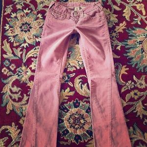 NWOT TRUE RELIGION CORDUROY PANTS 25/33 RARE!!